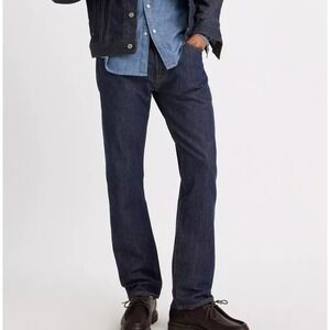 Levi's 501 Jeans Straight Leg Original Fit Denim‎ W36 L29.5 Dark Wash Button Fly